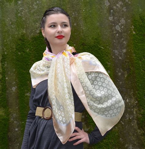 cream designer scarves